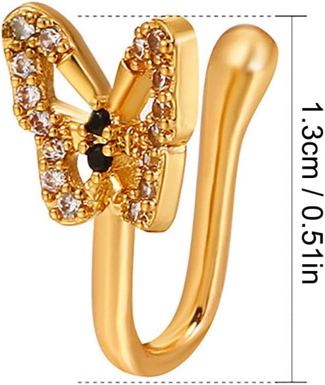 Fashion Diamond Butterfly Nose Ring