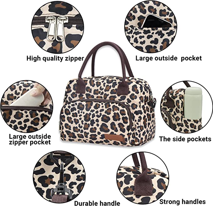 Leopard Lunch Box Women Fashion