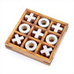 Wooden Handcrafted Tic Tac Toe Board