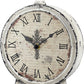 Large 12 Inch Decorative Battery Operated Table Top Clock with Roman Numerals