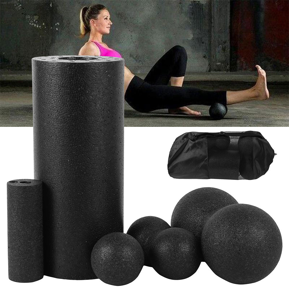 Yoga Massage and Fitness Foam Roller Set