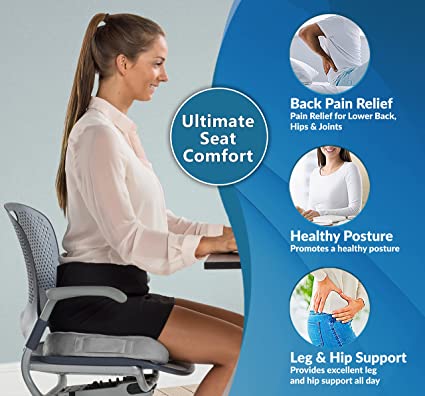 Office Chair Car Seat Cushion Sciatica & Back Pain Relief – SRecomsolutions