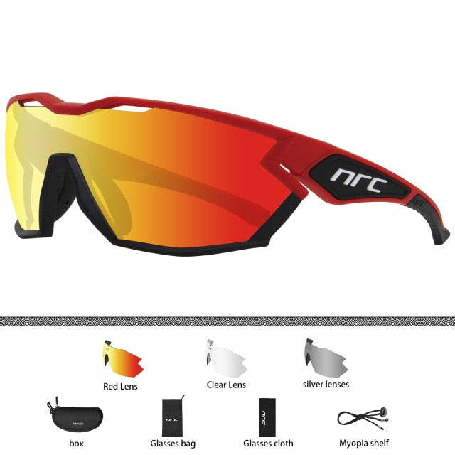 Photochromic Cycling Sports Sunglasses