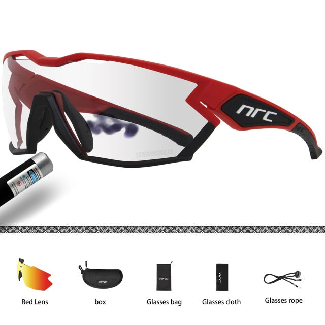 Photochromic Cycling Sports Sunglasses